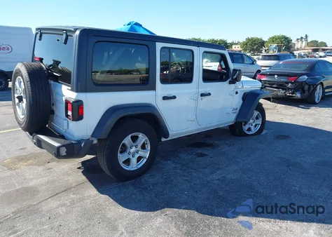 2020 Jeep Wrangler Unlimited Sport S 4X4 из США, поврежденный, VIN 1C4HJXDG7LW296961